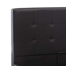 SKM Giroletto con Contenitore Idraulico Nero Similpelle 160x200 cm