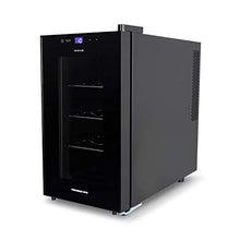 IKOHS WINECOOLER S - Cantinetta da 8 bottiglie, 23 l, 60 W, luce LED, display digitale, 3 ripiani, doppio isolamento, zone di temperatura da 8 a 18 gradi, ripiani in acciaio inox