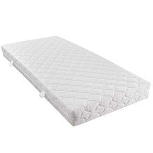 SKM Letto con Materasso Bianco in Similpelle 140x200 cm (52.3kg)