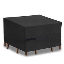 UKEER Copertura per Mobili da Giardino, Copertura Tavolo Esterno Copertura Tavolo Giardino Rettangolari Impermeabile Telo Coperture per Tavolo Oxford (125 x 125 x 74cm)