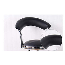 HYY-YY sgabelli da bar 1 X Cuoio PU Sgabello Bar Con Schienale Regolabile Cromo Girevole Colazione Sgabello Da Cucina Nero Confortevole (Colore: Nero, Dimensioni: 81 * 42 * 42 cm)