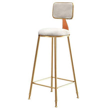 ZEH Sedia da Pranzo, Cuscini braccioli, seggiolone, Sgabello Sgabello da Bar a Domicilio for la Cucina Breakfast Cafe High Sgabello con Schienale e poggiapiedi FACAI (Color : 65cm, Size : 75Cm)