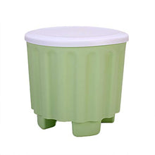スツール Sgabello Contenitore Multiuso, Sgabello Contenitore in Plastica Impilabile di Grande capacità per Soggiorno, Camera da Letto, Bagno