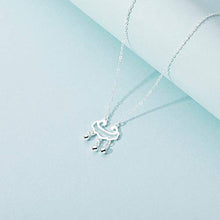 Baoxiaohed Collana in Argento Sterling, 925 Sterling Argento Creativo Zircon Lock Modello Rosa Collana Regalo, Utilizzato per La Festa della Mamma, Festa, Compleanno, Regalo Anniversario