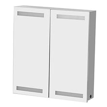 Armadietto a Specchio per WC ad Alte Prestazioni Armadietto a Specchio per Bagno a 2 Porte LED per Hotel per Bagno