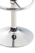 CLP Set 2 Sgabelli Design Saddle in Plastica I Coppia Sgabelli Cucina con Poggiapiedi I Sedie Regolabili Alt 60-81 CM, Colore:Grigio