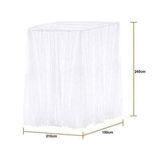 UYG - Zanzariera per letto ad angolo, 190 x 210 x 240 cm