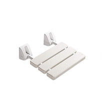 Sgabello Pieghevole da Bagno, Sgabello da Bagno per Doccia, Sgabello per Scarpe da corridoio a Parete per Anziani, Sgabello da Bagno a Muro (Color : A-White)