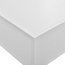 2 x Mensola da Parete con cassetto - Bianco Opaco - 46x30x15cm
