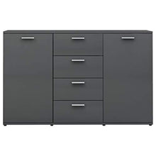 vidaXL Credenza Grigio Lucido 120x35,5x75 cm in Truciolato