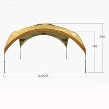 FWZJ Gazebo Giardino Tenda da Campeggio Completamente Impermeabile con Pannelli Laterali Protezione UV Tenda da Campeggio Rifugio per Eventi Tenda da Sole Tettoia Pergola Patio Esterno