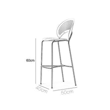 XIAOQIAO Sgabelli da Bar, sgabelli Alti ad Altezza Fissa 55 cm / 60 cm / 70 cm / 75 cm, con Schienale Grazioso e Confortevole, Design ergonomico, per Isola Cucina