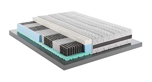 MENTOR - Materasso Molle & Memory Med H2 Matrimoniale 180x200 Perfecta Med 3D DISP. Medico DETRAIBILE H30 a 9 Zone, sfoderabile e Lavabile.