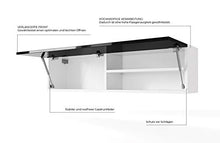 RODRIGO PlatanRoom - Armadietto da bagno pensile, lucido, 80 x 30 x 25 cm, colore: bianco/nero