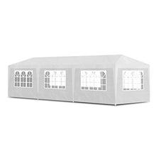 Anself Gazebi da Esterno Tenda Gazebo 8 pareti per Feste 3x9 Bianco