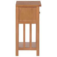 vidaXL Tavolino Portariviste con Cassetto 35x27x55 cm Legno di Rovere