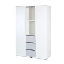 Letto trasformabile 70x140 e armadio 3 ante LittleSky di Klups Dalia - Bianco