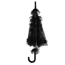 Ombrello in Pizzo, Resistente Elegante Ombrello Nero in Pizzo da Sposa, per la Decorazione di celebrazioni Decorazione per Feste Fotografia Prop Performance sul palco