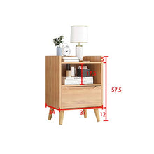 Comodino Camera da Letto in Legno massello Nordico Moderno Semplice Mini armadietto Giapponese Piccolo Appartamento ad Angolo FANJIANI