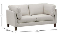 Marchio Amazon - Rivet, divano modello Midtown, con cuscini rimovibili, stile moderno, larghezza 174 cm, colore crema