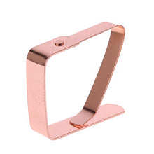 SUCHUANGUANG 4 Pezzi in Acciaio Inox Copertura tovaglia Clip Morsetto Supporto Fornitura per Picnic Party Clip Fissa Oro Rosa