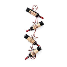 PZW Semplice e Creativo Portabottiglie da Parete Arte in Ferro Scaffale per Vino Portabottiglie Portabottiglie 4 Bottiglie Bar Decorazione Del Ristorante FamigliaB