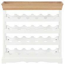 vidaXL Mobile Portavini Design Elegante Senza Tempo Spazioso Funzionale Resistente Solido Cantinetta Portabottiglie MobileBianco in MDF