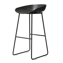 LIYIN-Sedie Sedia da Pranzo Sgabelli Alti Sgabello da Bar Nero in Ecopelle con Seduta in PP in Ferro battuto Gambe Dorate Sgabelli da Bar da Cucina per Pub, 65/70/75 cm