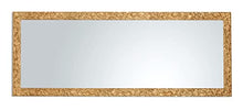 MO.WA Specchio da parete 55x145, cornice legno finitura oro, specchiera classica dorata, muro o appoggio. Made in Italy.
