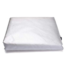 REW - Copertura per mobili da giardino, copertura per tavolo da giardino, antivento e anti-UV, colore: argento