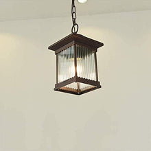 N/Z Home Equipment Vintage Brown Outdoor/Indoor Aluminum/Glass Adjustable Height Balcony Waterproof Garden Ip23 Terrace Pavilion Frame Grape E27 Lantern Easy to Tall