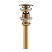 SHDJYR Scarico per lavabo Scarico per Bagno in Ottone Massiccio Scarico per lavabo in Oro Rosa Scolapiatti per lavabo con Scarico a Pressione Scarico per lavabo con sgocciolatoio Nero