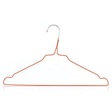 HANGERWORLD 100 Grucce Appendiabiti 40cm in Metallo Colorato Arancione Salvaspazio per Casa e Lavanderia