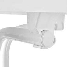 Beautissu Sylt Gastro Tavolo Alto Pieghevole Ø 70 cm Tavolo Bar Esterno Bianco - Tavolino da Bar o da Cucina Rotondo per bistrot e Pub - Tavolo da Giardino - Resistente al Calore e ai Graffi