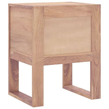vidaXL Comodino 40x30x50 cm in Legno Massello di Teak