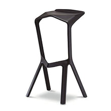 TopJiä Leggero Portatile Bar Seggiolone,Alta qualità Pp Plastica Sgabelli da Bar con Poggiapiedi,personalità Seggiola da Bar,per Caffetterie,Bar,Club,Bar,Balcone,Sedia,Sgabello