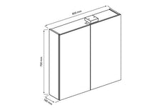 Allibert - Set di mobili da bagno premontati, con funzione Softclose, 80 cm, colore: Grigio