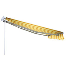 VERDELOOK Tenda da Sole Itaca avvolgibile ad inclinazione fissa, larghezza 2,5 m e sporgenza 2 m, beige e ocra