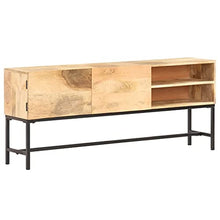 vidaXL Legno Massello di Mango Credenza Madia Mobile Basso Armadio Armadietto Mobili Arredo Arredamento Cassapanca Portaoggetti 145x30x60 cm