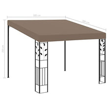 Oushome Gazebo a Parete 3x3x2,5 m Talpa