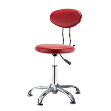 Bar Stool Bar Height Bar Sedia con Back Rest Height Regolabile Swivel Pub Sedia Home Kitchen Bar Sgabello Senza Schienale con Footrest (Rosso Nero)
