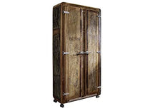 MASSIVMOEBEL24.DE FREEZY #38 Armadio in Legno Riciclato - Laccato/Multicolore 90x38x175
