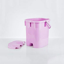 Massaggiatori Elettrici per I Piedi Pediluvio Massaggiatore Vasca Plastica Casa per Massaggi Spessi Secchio per Lavaggio Piedi con Coperchio ZHANGGUOHUA (Color : Purple)