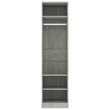 FAMIROSA Armadio Grigio Cemento 50x50x200 cm in Truciolato