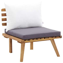 SKM Set Divani da Giardino 5 pz in Legno Massello di Acacia (43.6kg)