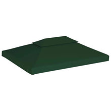 Ausla Copertura Superiore per Gazebo 3 x 4 m Ricambio Copertura Gazebo,Telo Impermeabile Ricambio per Gazebo 310g/m² (Non Include Il Telaio del Gazebo) - Verde
