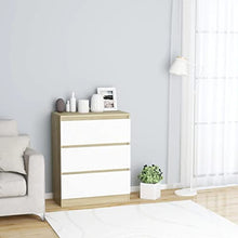 vidaXL Credenza con Finitura Lucida Bianca 60x35x76 cm in Legno Multistrato
