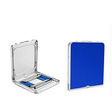 Barm Tavolo Pieghevole Portatile Tavolo da Campeggio Tavolo da Giardino Esterno con Foro per ombrellone per Barbecue Picnic Feste Banchetti
