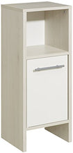 AVANTI TRENDSTORE - Julian - Mobiletto da bagno in laminato di pino chiaro e colore bianco lucido, dimensioni: LAP 33x81,6x28 cm