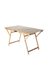 Valdomo Super King Tavolo Pieghevole, Faggio, Naturale, 77x70x12 cm